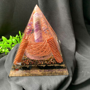 Amethyst Quartz Orgonite Pyramid